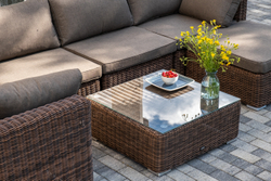 "Капри" трансформирующаяся лаунж-зона из искусственного ротанга, цвет коричневый
