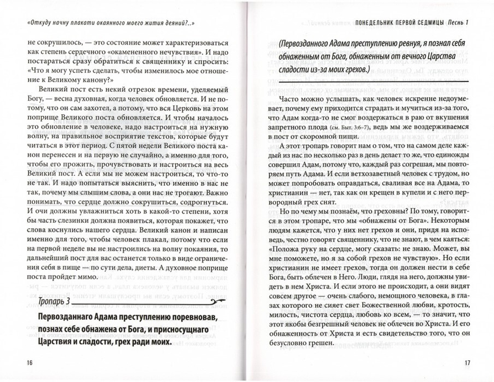 "Откуду начну плакати окаяннаго моего жития деяний?". Размышления над избранными тропарями Великого покаянного канона преподобного Андрея Критского. Священник Константин Корепанов