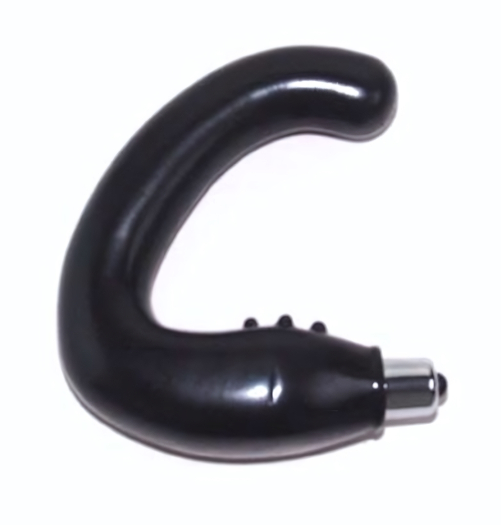 Чёрный вибростимулятор простаты (Цвет: черный)