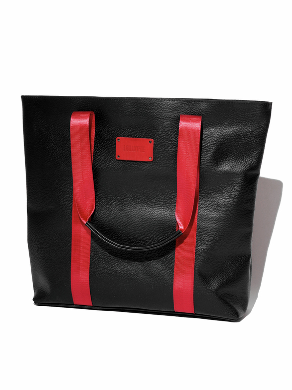 Кожаная сумка шоппер