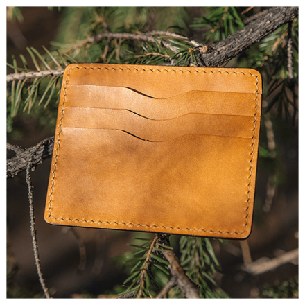 Кожаный картхолдер «Медведь»