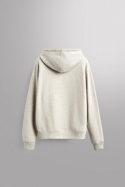 ZARA ТОЛСТОВКА С КАПЮШОНОМ ДЛЯ ТРЕНИРОВОК, СЕРЫЙ МЕЛАНЖ