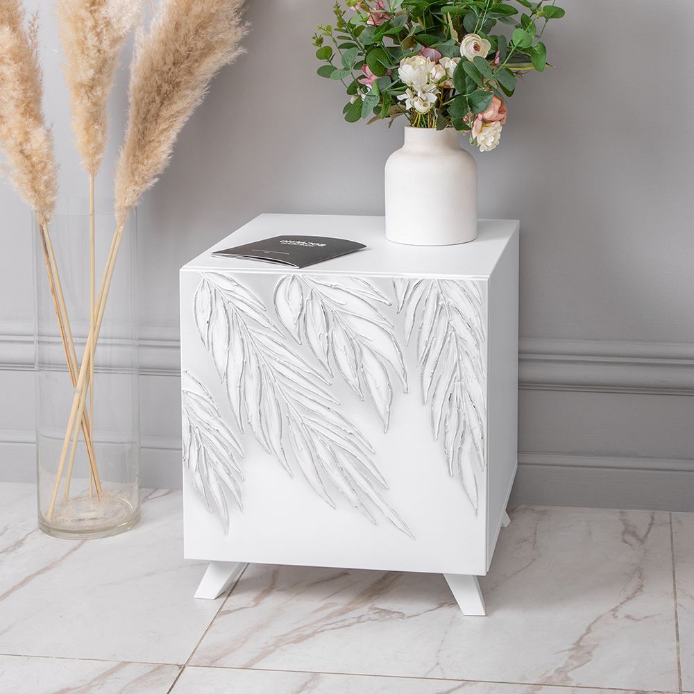 Тумба прикроватная Тропик Сканди Айс Сильвер левая