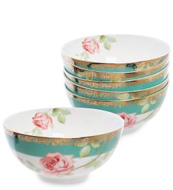 Pavone JK-235 Набор из 6 салатников «Роза» (Milano Rose  )