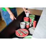 Набор тарелок connect, organic, D24 см, 4 шт, песочный