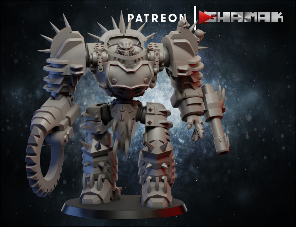 Chaos Хаоситский робот миниатюра для dnd, днд, pathfinder, фентези, Настольная игра, НРИ, Варгейм, РПГ