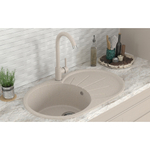 Мойка ML-GMS05 СТАНДАРТ овальная с крылом, бежевый (328), 740*455*190мм