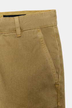 ZARA БРЮКИ ЧИНОС — ZW COLLECTION, ХАКИ