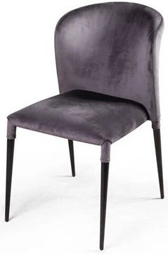 Стул Albert (Альберт), бархат антрацит 14