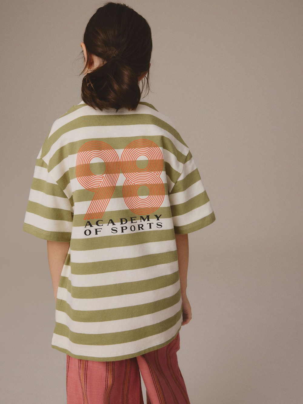 Футболка для девочки Next E44-340, 4 шт., Розовый, Бежевый, Хаки