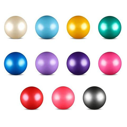 Мяч для художественной гимнастики Металлик, силикон, 300 г, 15 см