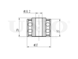 Ролик направляющий приводного ремня UNIO TNS-10236