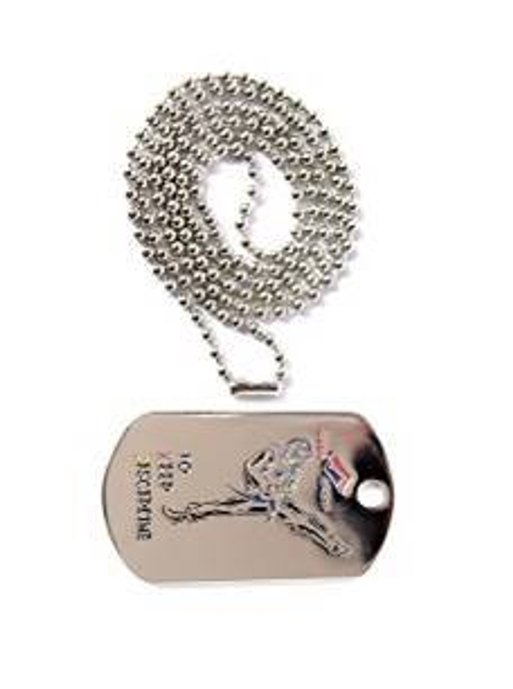 Жетон Тхэквондист металлический на цепочке