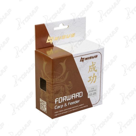 Леска FORWARD Carp&Feeder brown 0,437mm/300m Nylon (N-FCF-0437-300) Nisus