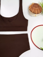 купальник раздельный спортивный с шортами и топом