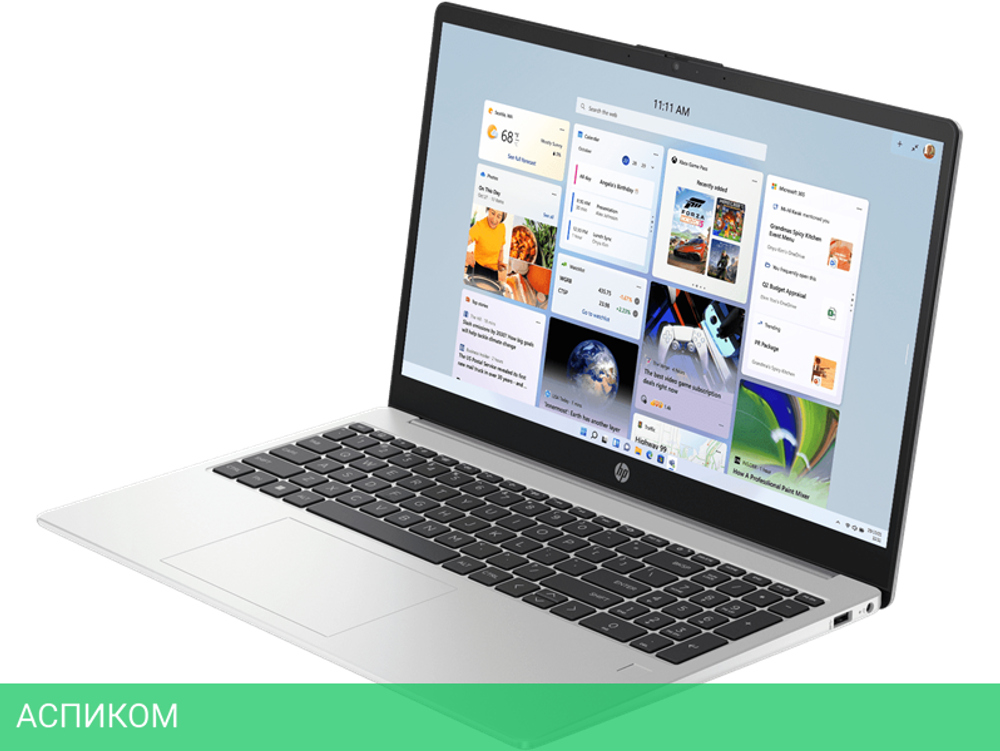 Ноутбук HP 250 G10 серебристый (8A5C8EA)