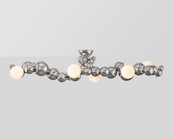 CUSTOM BUBBLY 06-LIGHT LINEAR CHANDELIER by ROSIE LI