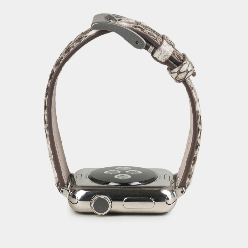 Ремешок для Apple Watch 44/45/46 mm из кожи питона, натурального цвета