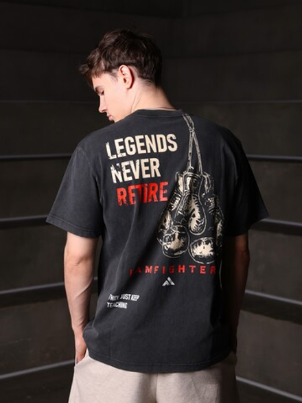 Футболка IAMFIGHTER | Legends Never Retire хлопок