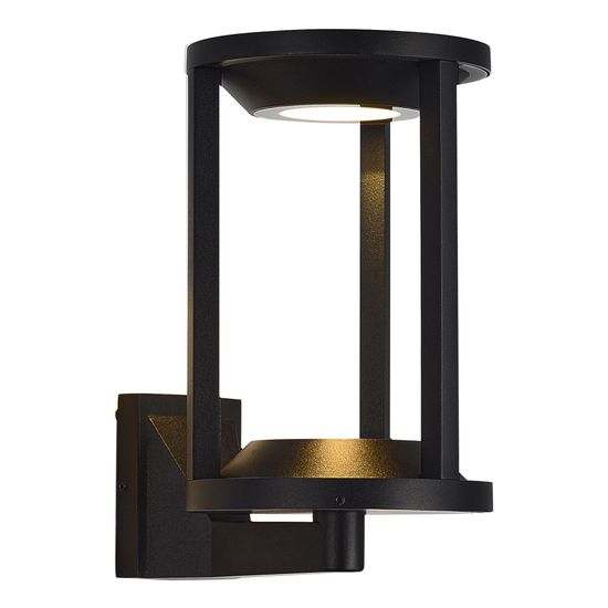 SL9535.401.01 Светильник уличный настенный ST-Luce черный/черный LED 1*9W 3000K GLORR