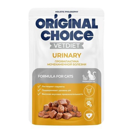 Влажный корм для кошек Original Choice Vetdiet Urinari профилактика МКБ, 85гр