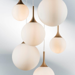 813063 Люстра GLOBO 6х40W E14 шампань/белый