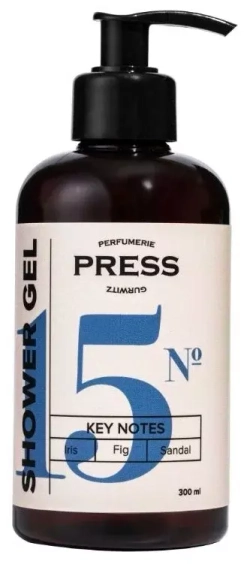 Гель для душа № 15 Iris,300 мл Fig, Sandal PRESS PGPR1502