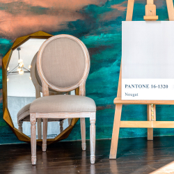 Стул Луи - Крем-брюле лен белый жемчуг Объект мечты