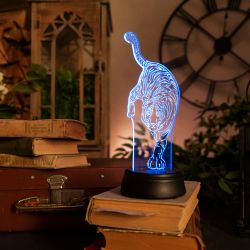 ULI-M506 RGB-3AA TIGER-BLACK Светильник декоративный с эффектом 3D Тигр. на батарейках 3AA не в-к. 1 светодиод. RGB свет. TM Uniel