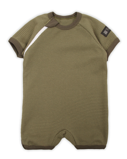 Полукомбинезон-песочник на молнии RinaAmari Полынь, вафля