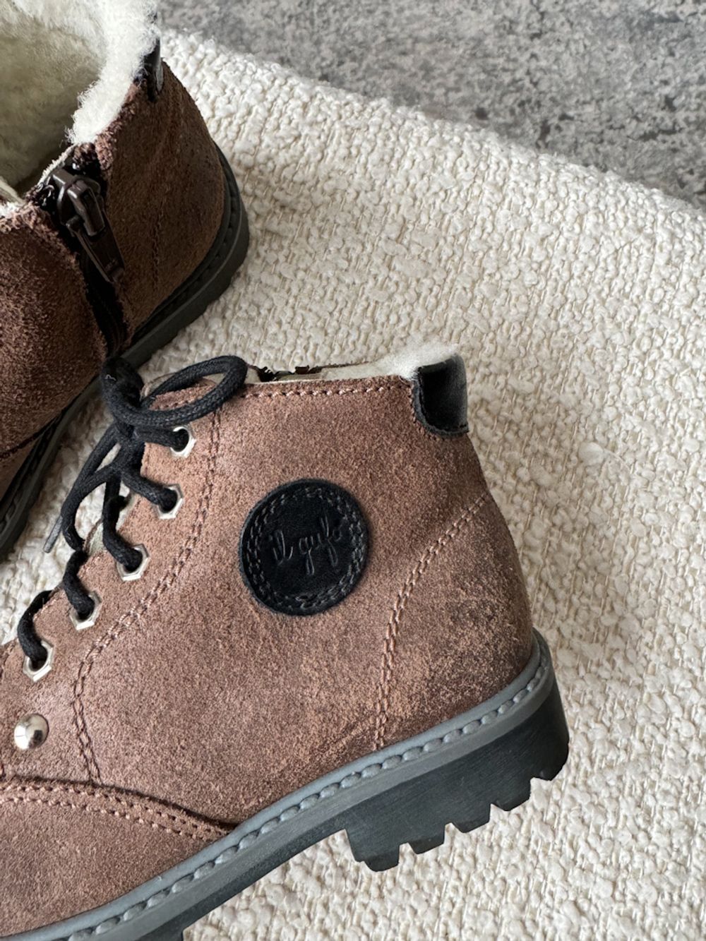 Зимние замшевые ботинки  Il Gufo, 28