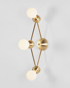 LINA 03-LIGHT DIAMOND SCONCE