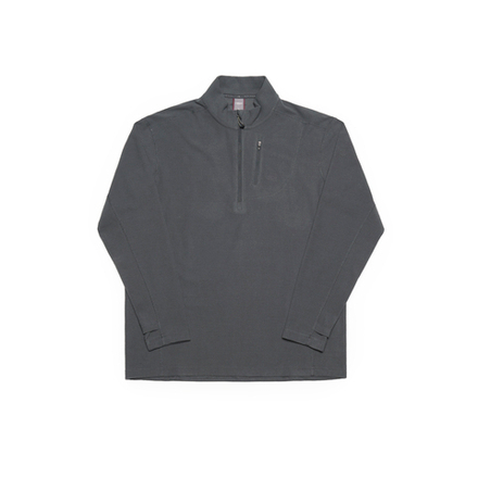 Лонгслив Nothomme Blue Checked Fleece Half Zip Sweater "Dark Grey"