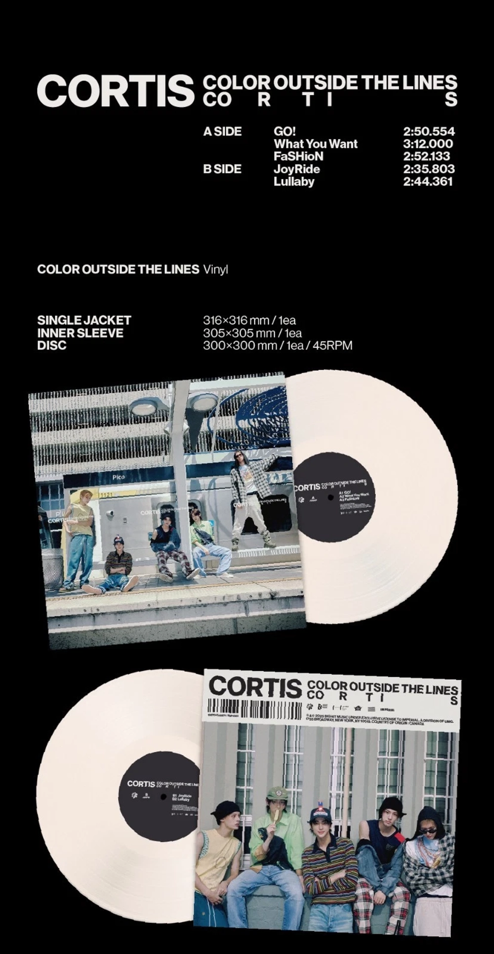 Альбом CORTIS - Color Outside The Lines [Vinyl ver.]