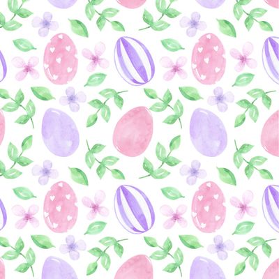 Весенний пасхальный принт. Пасхальные яйца, весна, весенняя зелень, Пасха.