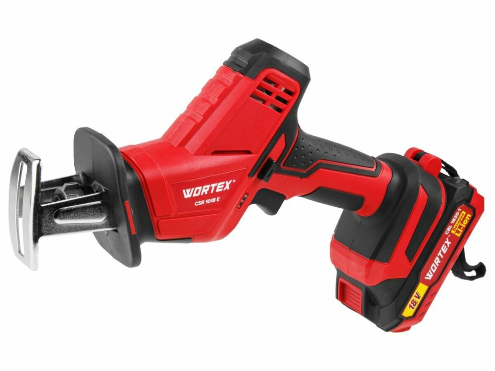 Аккум.сабельная пила WORTEX CSR1018E 18В,1акк.2Ач,дер 100мм