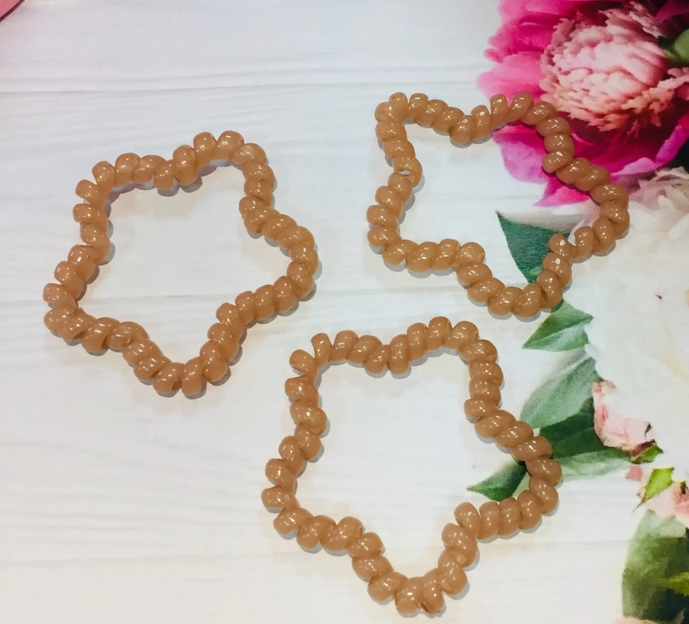 Резинки для волос силиконовые 3шт «Your Style - Цветок», цвет в ассортименте, d-5,5см