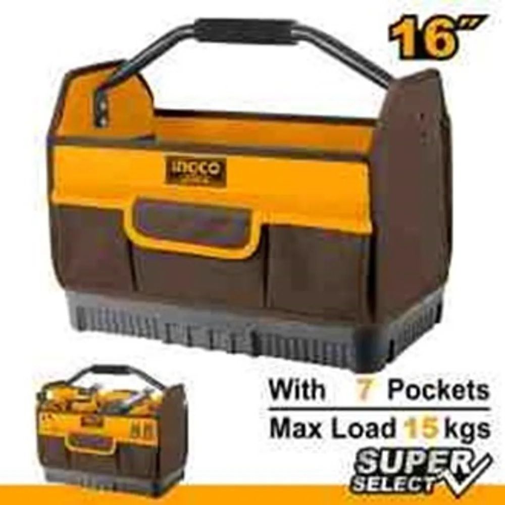 INGCO Сумка для инструментов INDUSTRIAL 16&quot;/ max. нагрузка 15 кг/ 41х23х32 см