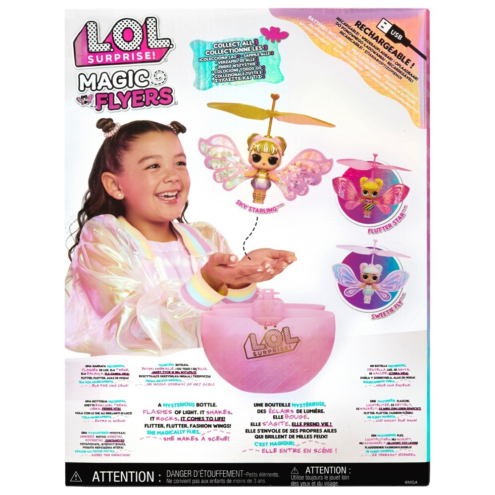L.O.L. SURPRISE - Летающая кукла Sky Starling Fairy с крыльями Magic Flyers 593539 / артикул   593430EUC 593539  / GTIN 035051593539