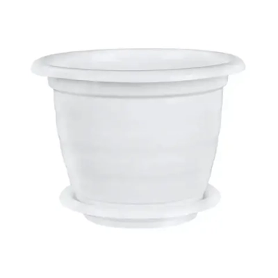 Горшок цветочный Виола 2л. с поддоном белый