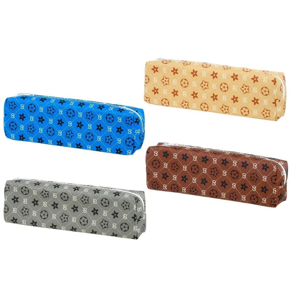 Пенал-косметичка Basir без наполнения, 20*6*3 см, серия &quot;Узоры&quot;, 4 цвета ассорти