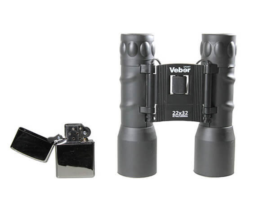 Бинокль Veber Sport БН 22x32, черный - фото 2