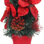 Елка в горшке «Зимняя нежность» 30 см, Красный