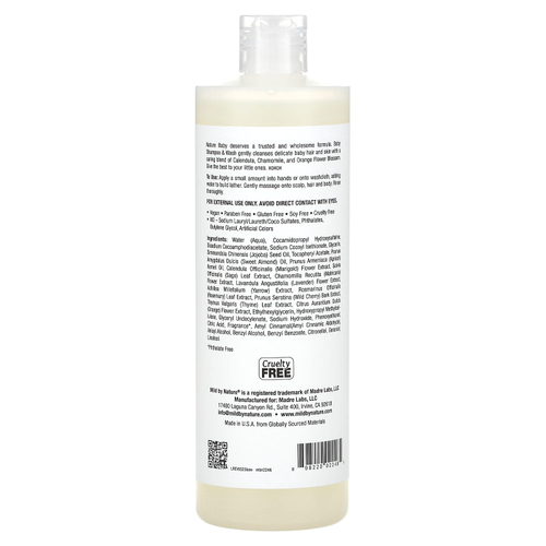Mild By Nature, Nature's Gate, Nature Baby, детский шампунь и гель для душа, 473 мл (16 жидк. унций)