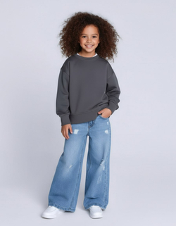 Свитшот oversized графит