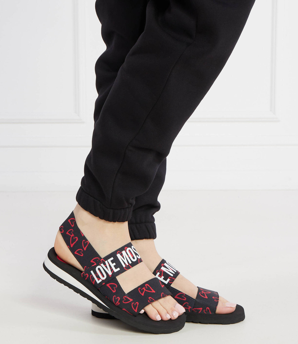 Босоножки EVA30 ELASTICO Love Moschino - черный(JA16033G0IJN8)