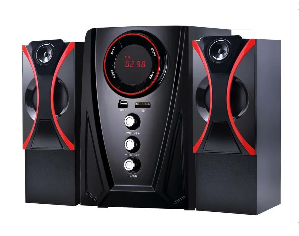 Акустика Ginzzu GM-407 USB/FM/40W Bluetooth (2.1)