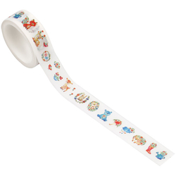 Клейкая лента декоративная "Cute toys", 1,5см*3м, MESHU