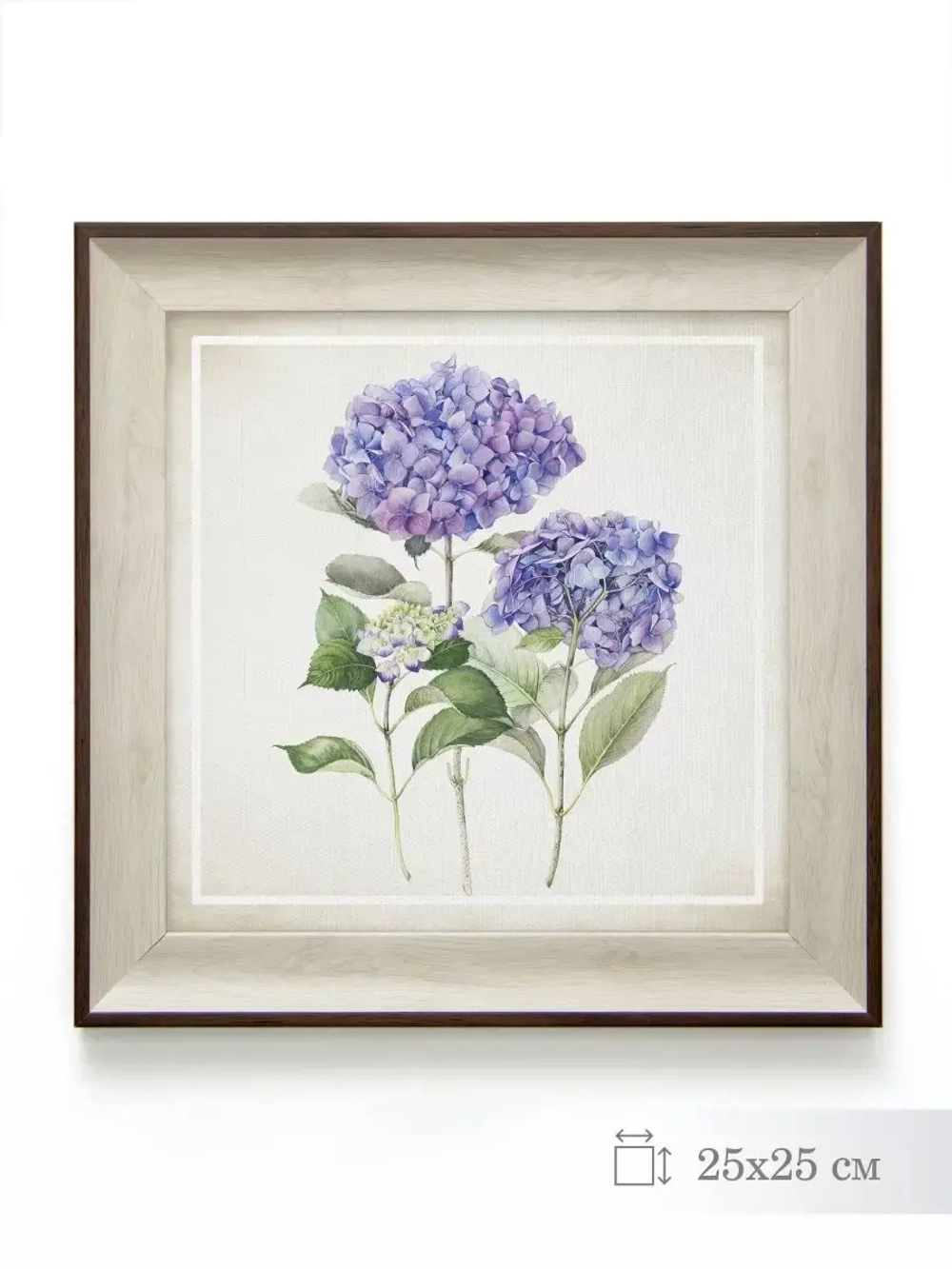 Картина на натуральном холсте "Весенний прованс" 25*25 см