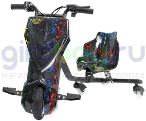 Электро Дрифт-карт IKINGI Drift Cart P2 250W (36V/4.4Ah) - Цветная молния фото №1